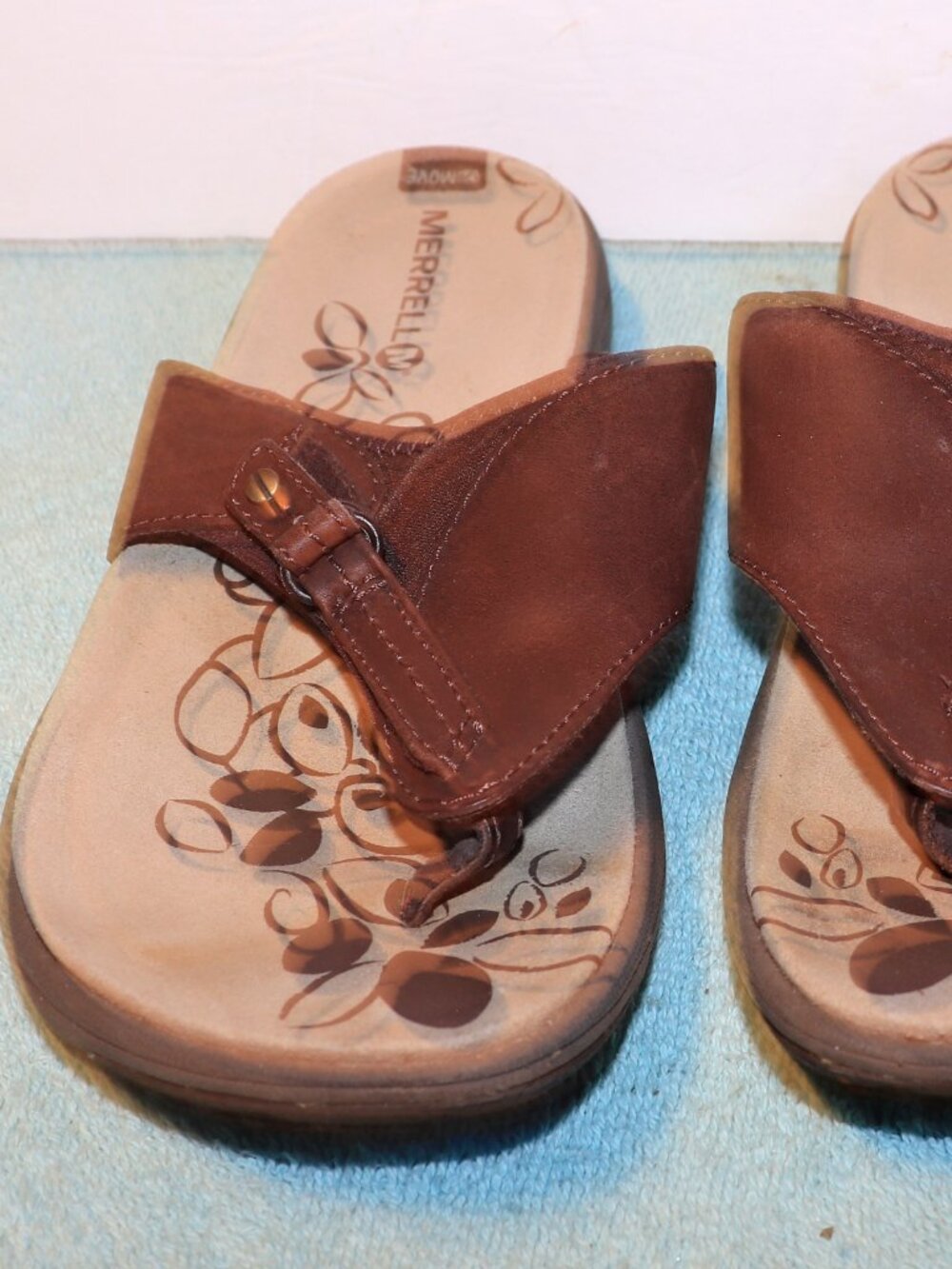 Merrell Women's Chocolate Brown Leather Sandal Size US 6